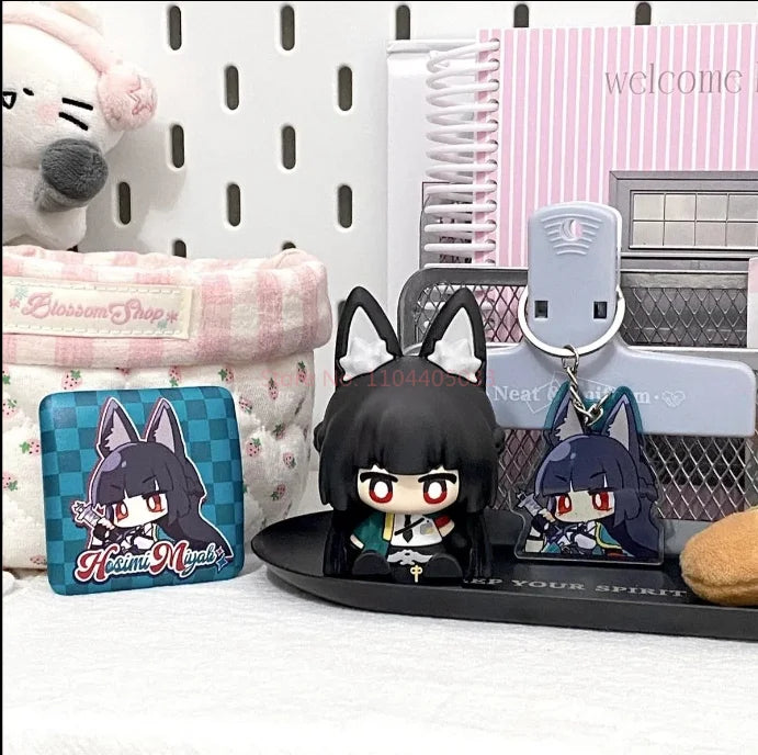 Hot Presale Zenless Zone Zero Ellen Joe Hoshimi Miyabi Asaba Harumasa Cosplay Anime Q Version Model Ornament Desktop Decoration