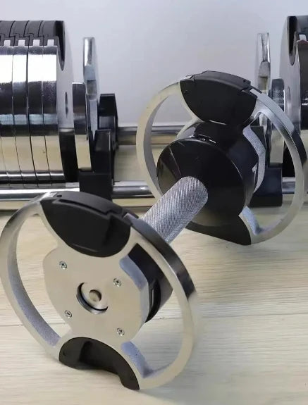 Hantelset mit verstellbaren Gewichten, neues Design, für Fitnessstudio und Fitness, freie Gewichte, 4-kg-Schritte