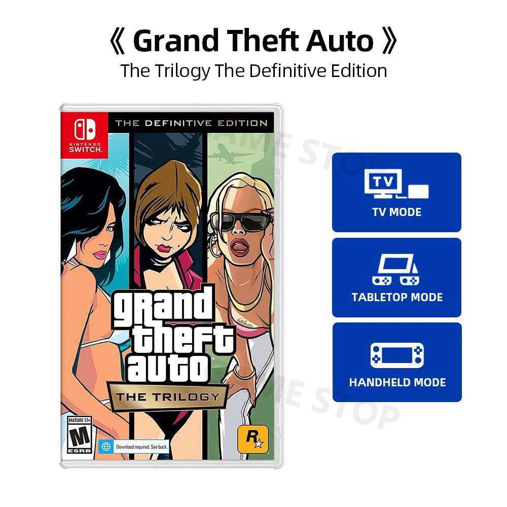 Original Grand Theft Auto The Trilogy The Definitive Edition - Nintendo Switch Game Deals  Physical Game Card