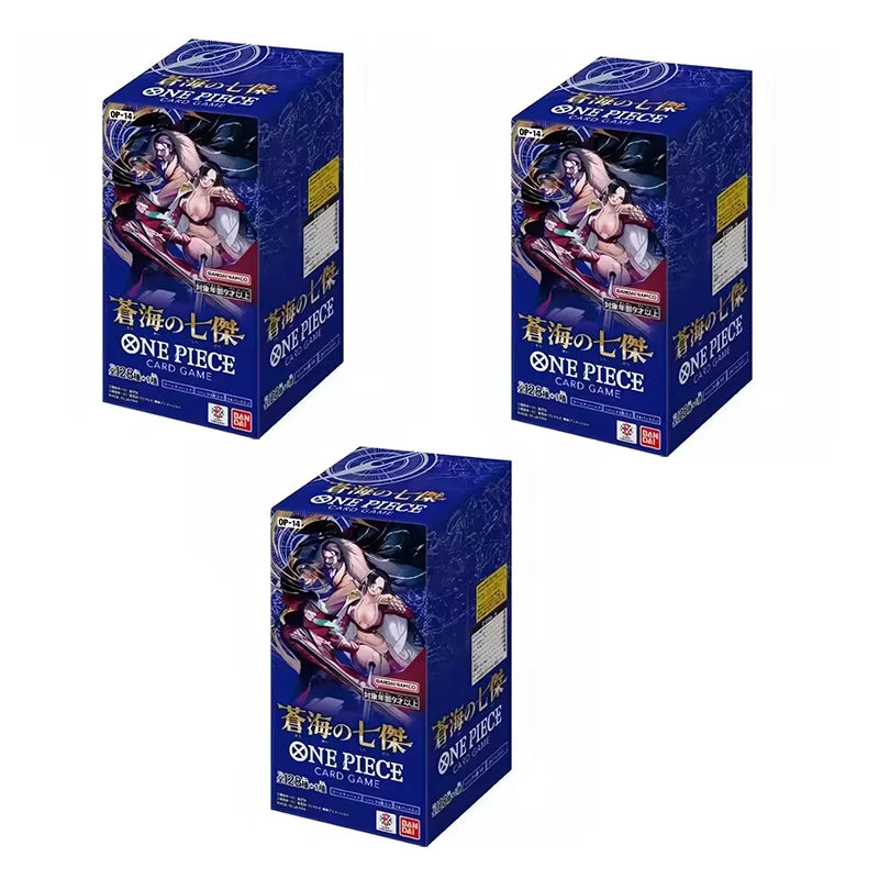 100% Original Bandai One Piece TCG OP-14 Blue Sea Seven Heroes Booster Box Opcg Card Japanese Card Game Sealed Collect Gift Set