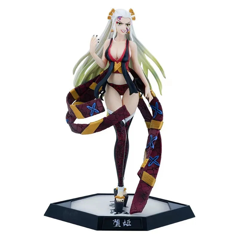 32CM Anime Demon Slayer Kimetsu No Yaiba Figur Kokushibo PVC Actionfiguren GK Statue Modell Puppenspielzeug für Kinder Geschenke