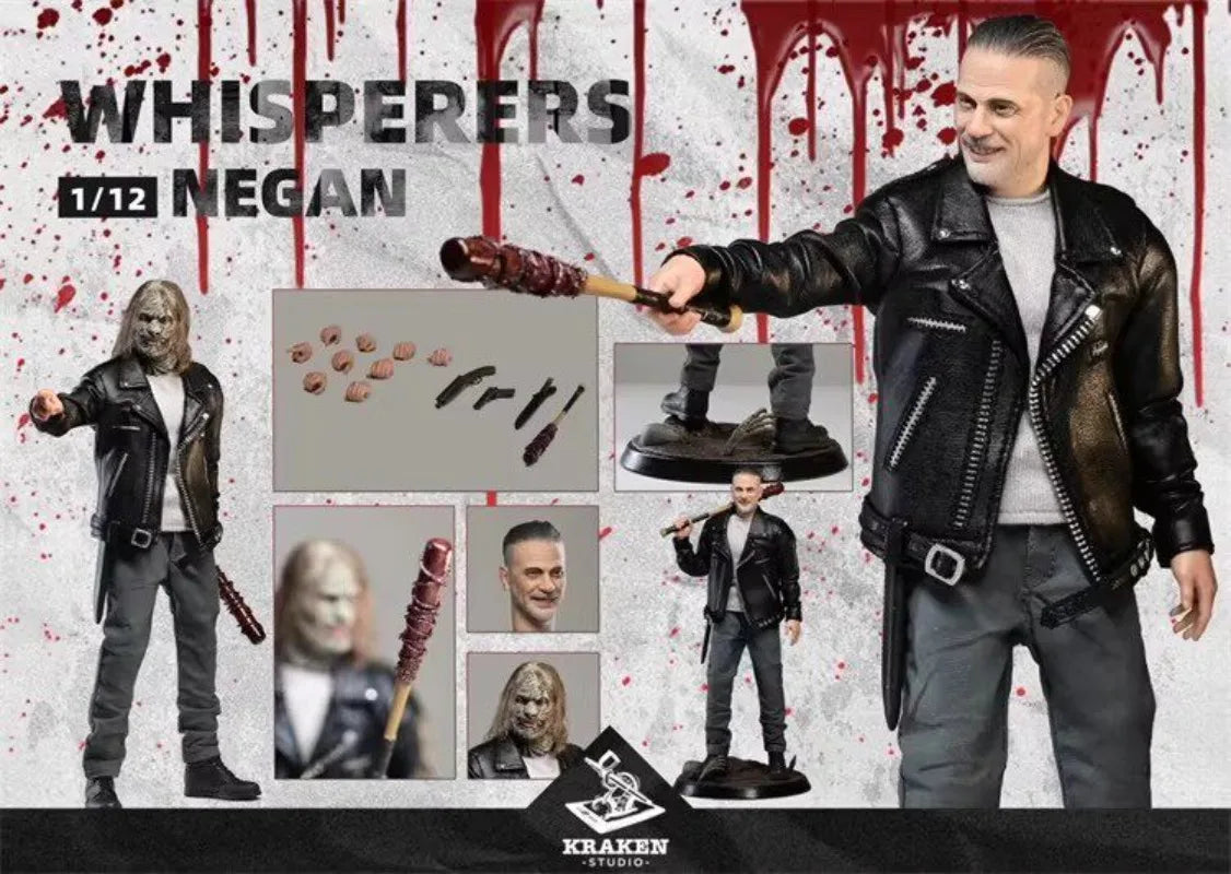 In stock! Kraken Studio Negan the Whisperer 1/12 Negan Action Figure Fashion Soldier Gift Series
