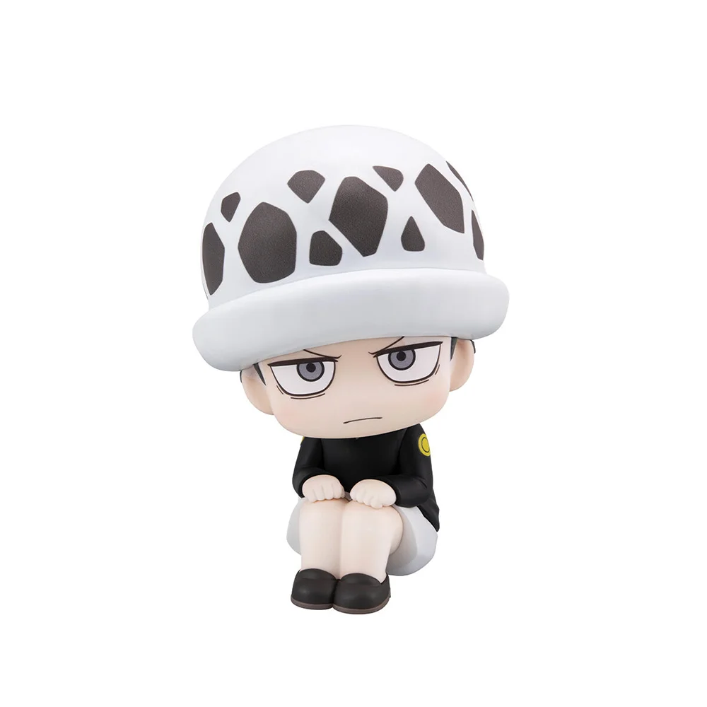 IN Stock Original MegaHouse Look up ONE PIECE Donquixote Rosinante Trafalgar D. Water Law Q-version 11Cm Anime Model Toys