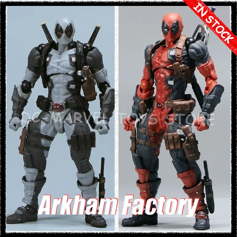 In Stock Arkham Factory MAX Factory 16cm Kaiyodo Amazing Yamaguchi No.025 Deadpool Ver2.0 Figuras Model Action Figure Gifts Toys