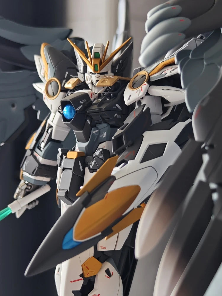 Bandai Gundam Finished Bandai Model Mg Flying Wing Zero Type Ka Version Color Change Black Swan Model Gundam Action Figure Gift