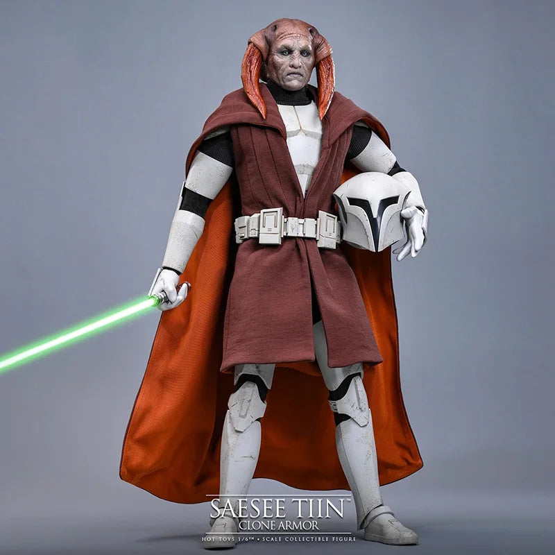 Hot Toys Star Wars Saesee Tiin Clone Armor Version 1/6 Scale Articulated Joints Figure Desktop Ornament Collection in stock