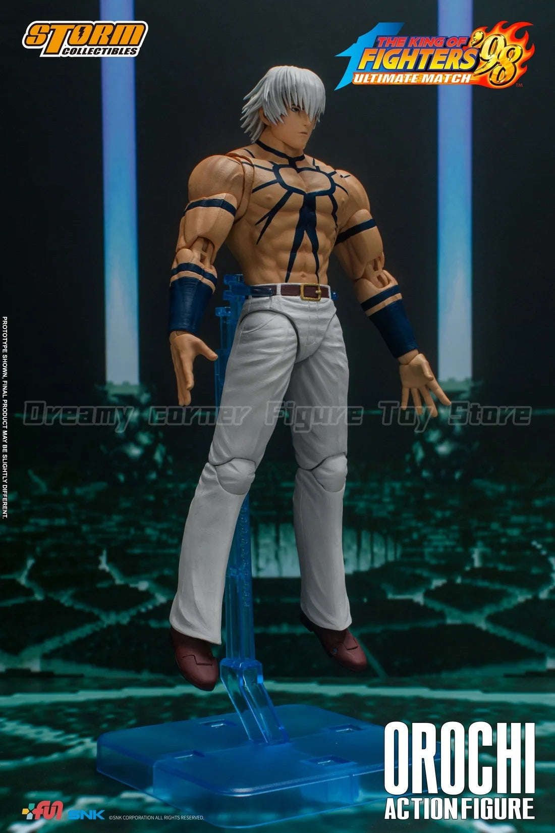 【In Stock】Original STORM TOYS SKKF04 YL BK THE KING OF FIGHTERS '98 Orochi 1/12 Action Figure Ornament Model Collection