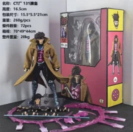 In Stock Ct Toys Gambit Mafex 131 X-Men Action Figure SHF Anime Figure Figurine genuine Statue Model Customized Gifts Toys