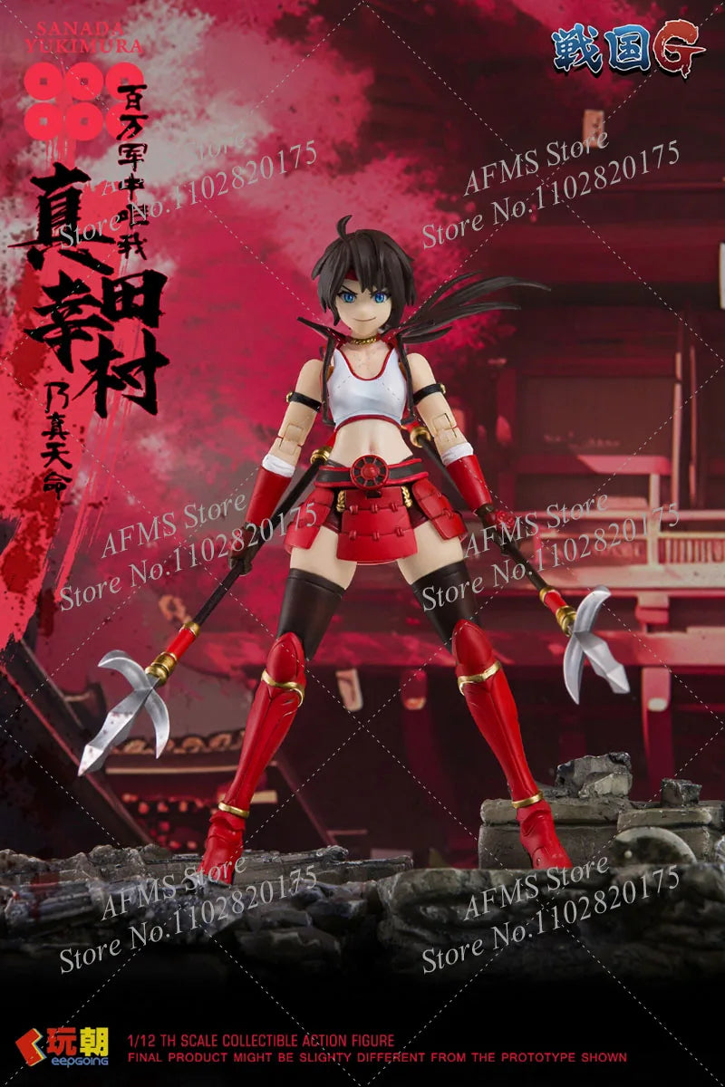 KEEPGOING 1/12 Scale Collectible Figure Sanada Yukimura Japanese Warring States Heroes 6Inch Women Soldier Anime Action Figure