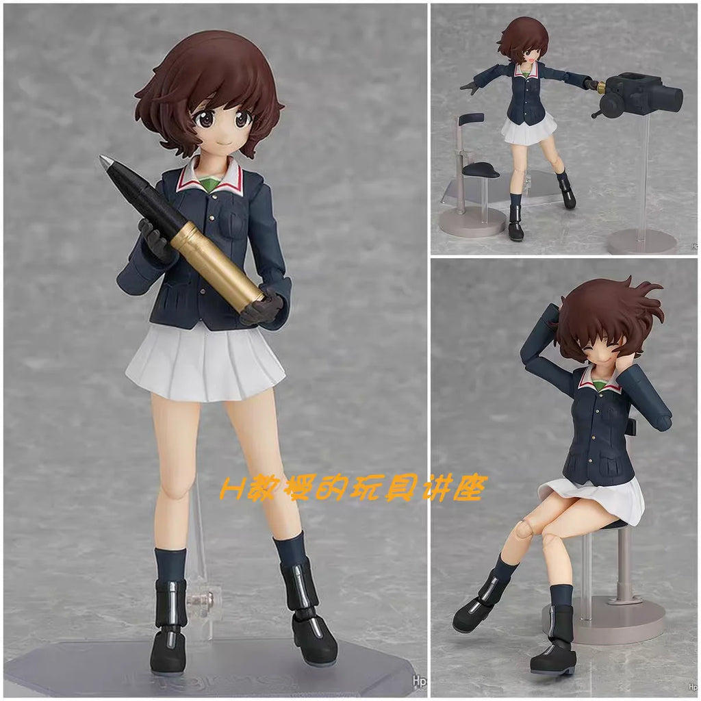 Original Brand New Max Factory Figma 212 Girls und Panzer Yukari Akiyama Articulated Figure Model Collectible Gift