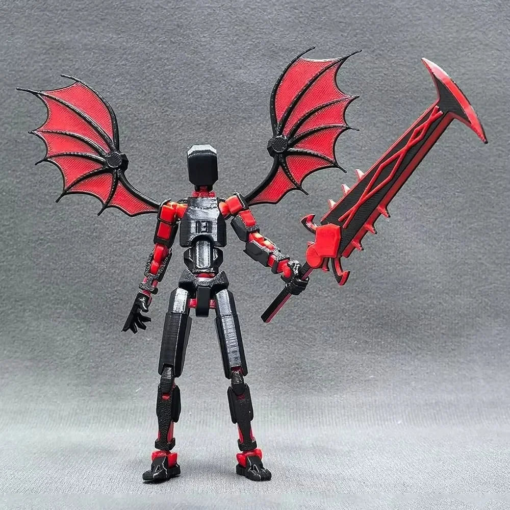 3D Printed Robot Desktop Decoration 13 Action Figure Shapeshift Robot Multi-Jointed Action Figures Upgraded Movable Robot Dummy