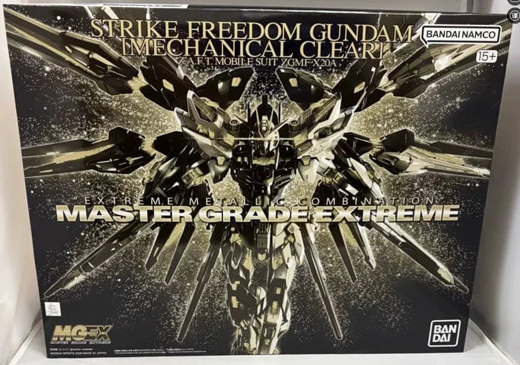 BANDAI  MGEX 1/100 Strike Freedom Gundam [Mechanical Clear]  Authentic  Figure Model