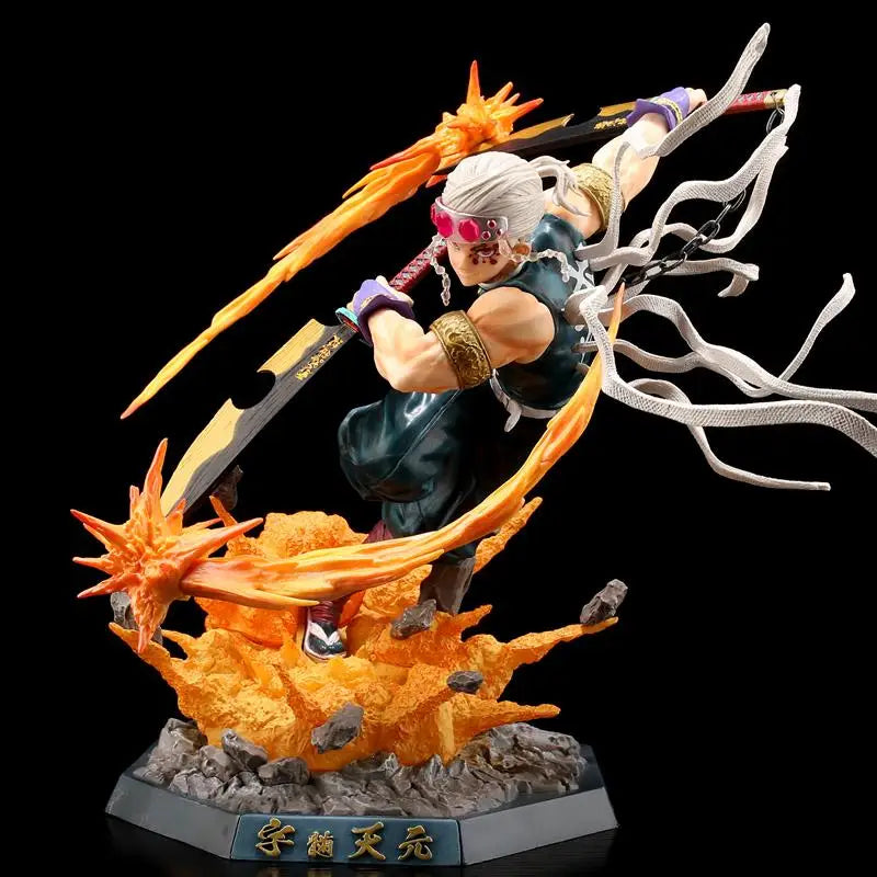 Anime Demon Slayer Akaza Figures Rengoku Kyoujurou Kokushibo Action Figure PVC Figurine Model Ornament Collectible Table Crafts
