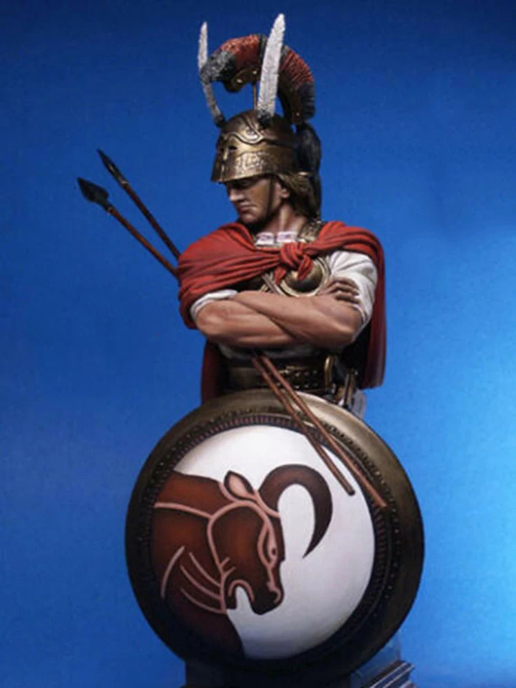 Resin Figure  1/9 ancient stand warrior with shield BUST   Model Unassambled Unpainted  Figure Building Kit