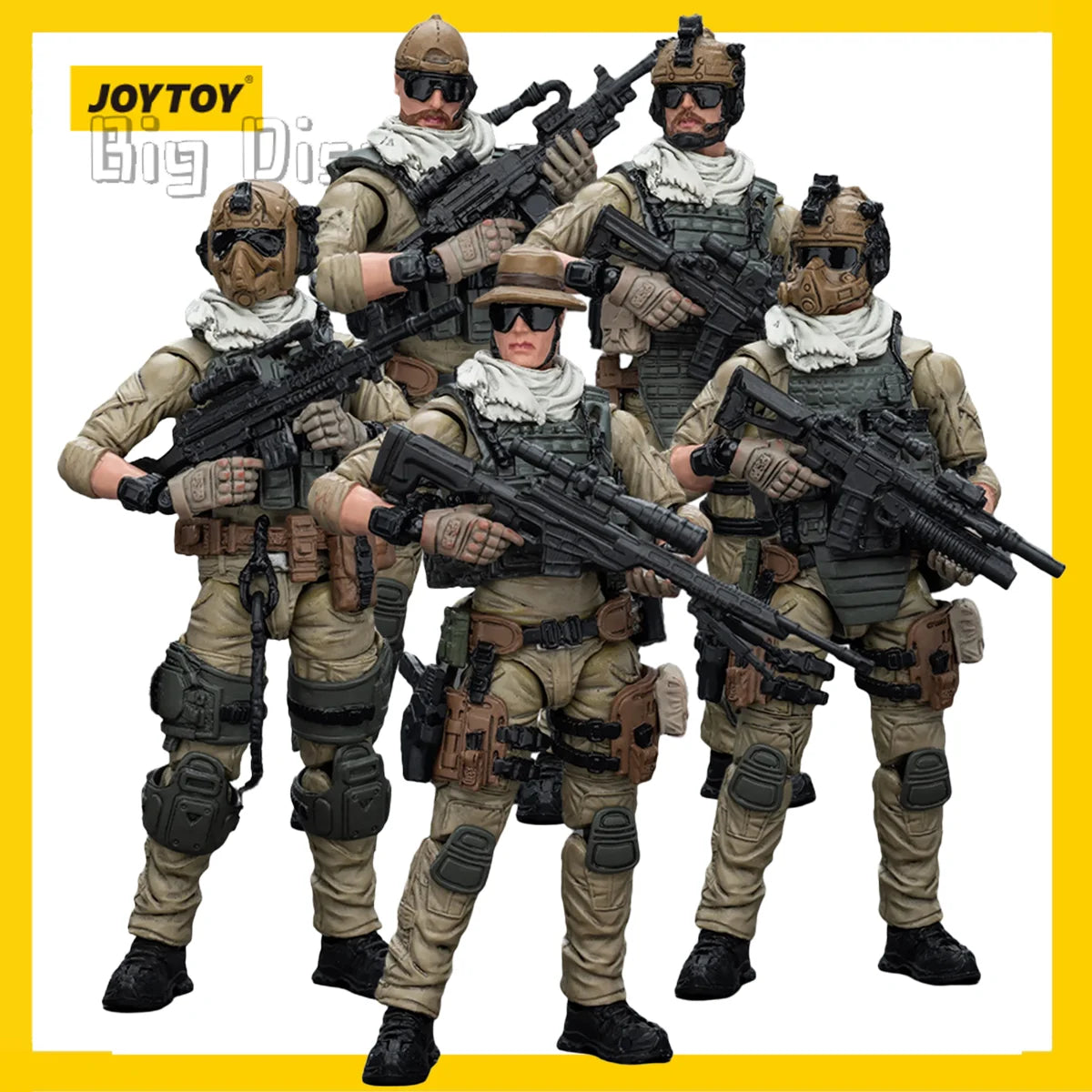 [IN-STOCK]JOYTOY Hardcore Coldpla Action Figure 1/18 U.S. Army Delta Assault Squad 5PCS Model birthday