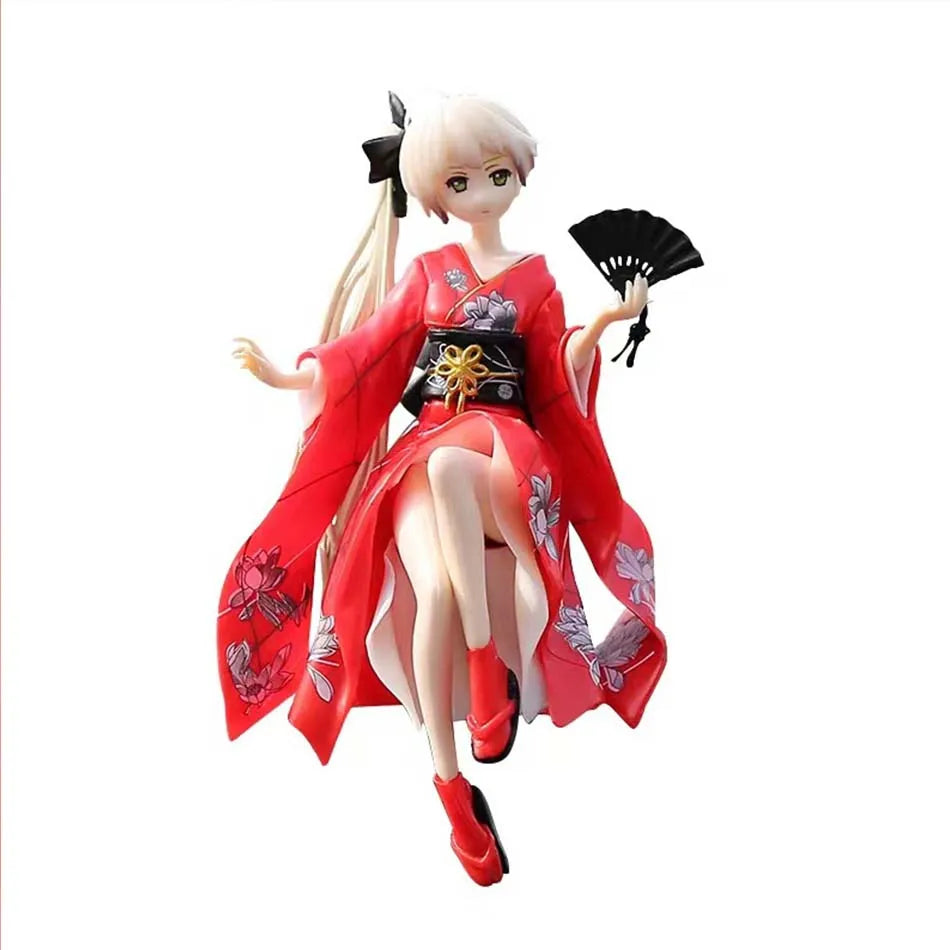 2025 Hot sold Decoration Anime Kimono Kasugano Sora Sword Action Figures Model Auto Dashboard Ornaments Accessories Toys Gifts