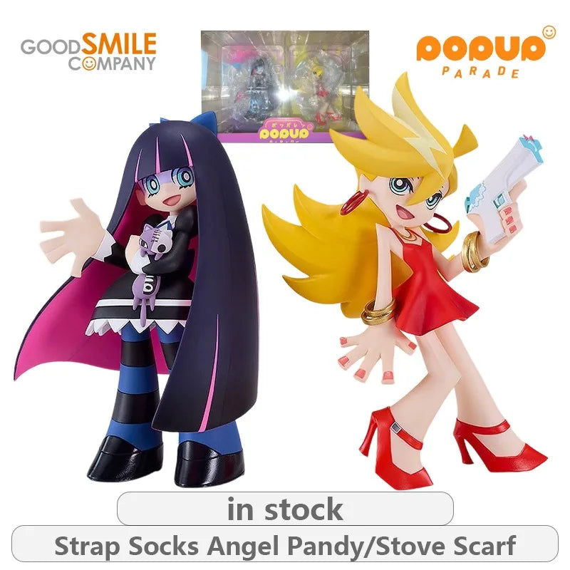 GSC Original POP UP PARADE Panty & Stocking with Garterbelt Series Pandi\Stove Scarf Anime Not Movable Figure Statue Model Toys