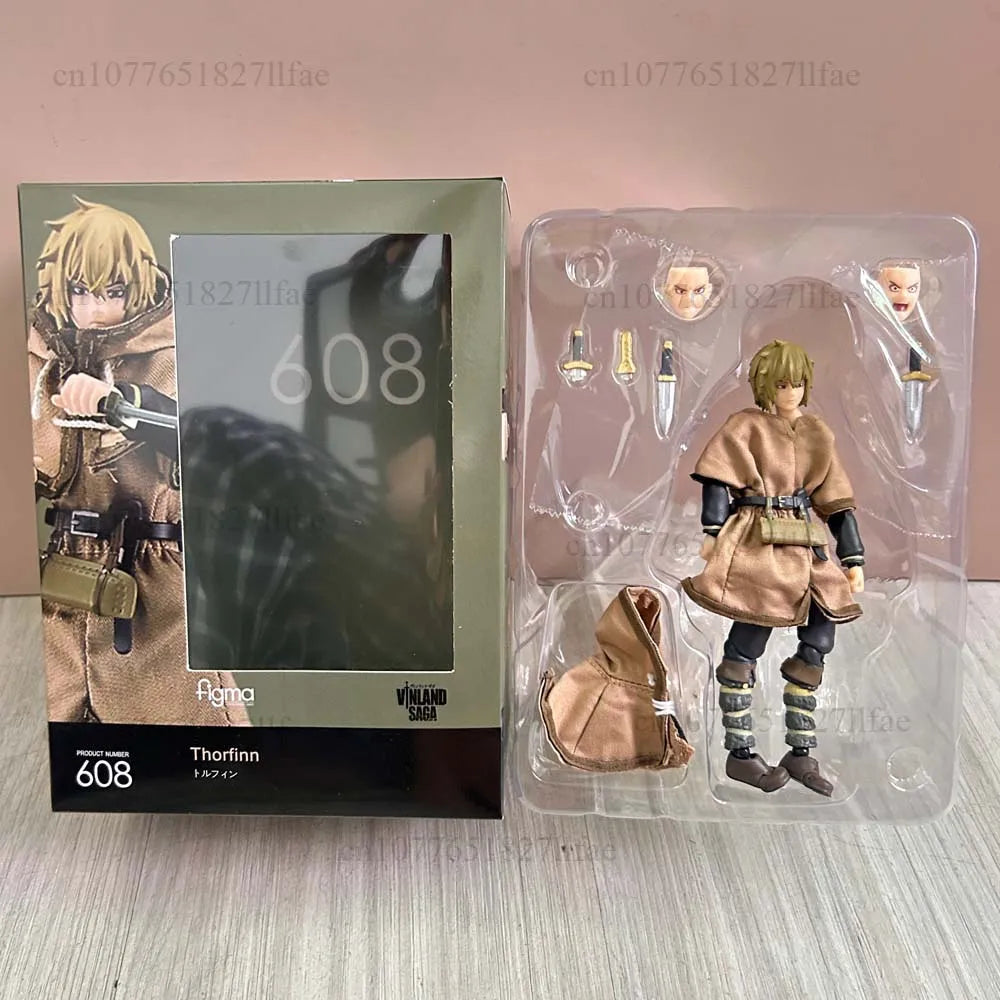 Figma 608 Thorfinn 14CM Vinland Saga Action Figure Model Toys Joint Movable Doll Birthday Present For Friends Bookshelf Decor
