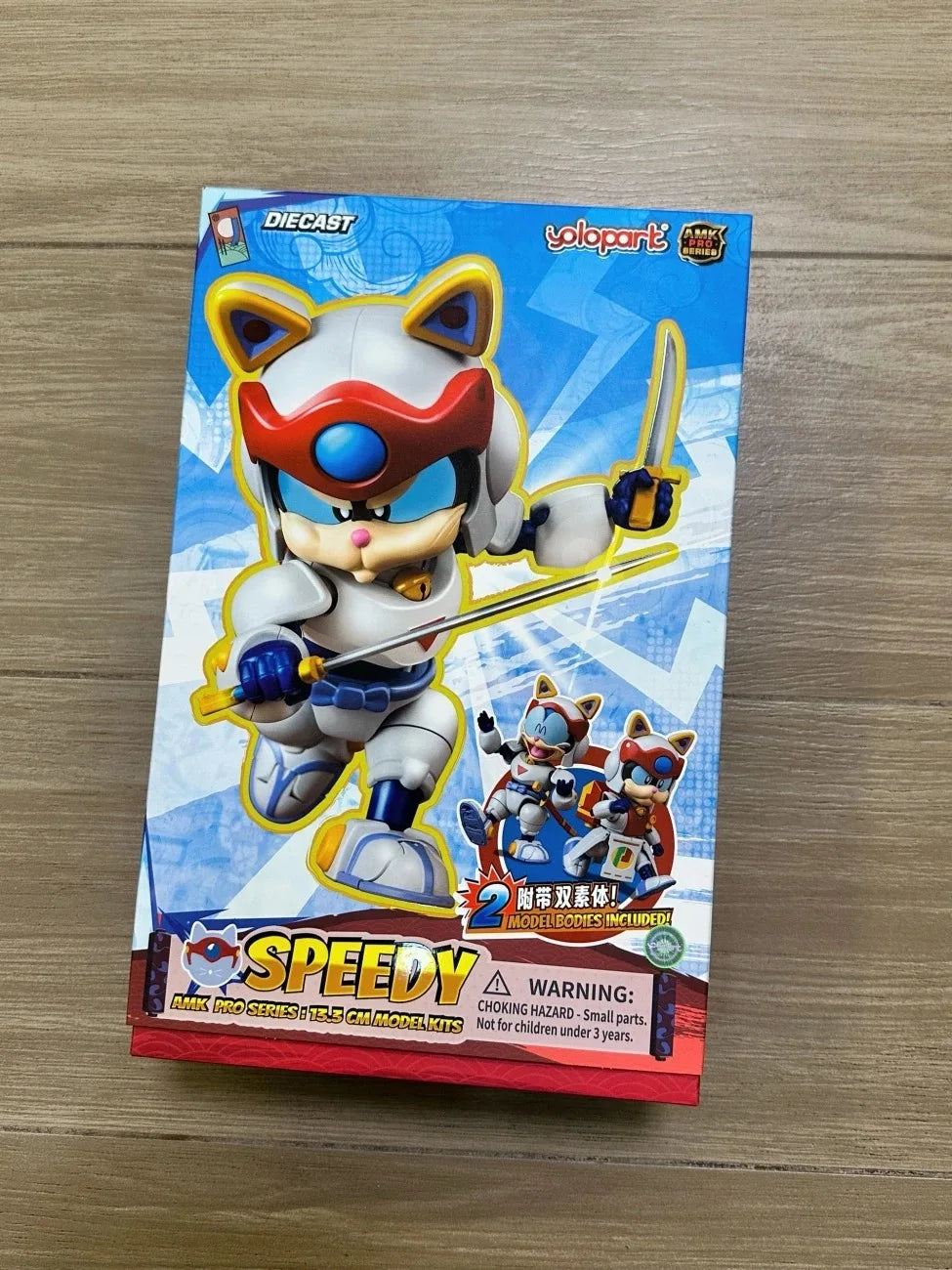 YOLOPARK 13.3cm Samurai Pizza Cats AMK PRO Series Speedy Model Kit TOY Gift For girl boy