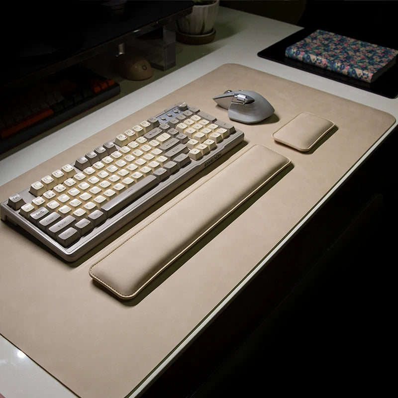 Desk Pad Waterproof PU Mouse Pad Large Mousepad Laptop Non-slip Desk Mat Keyboard Mats Mouse mat mouse wrist guard three pieces