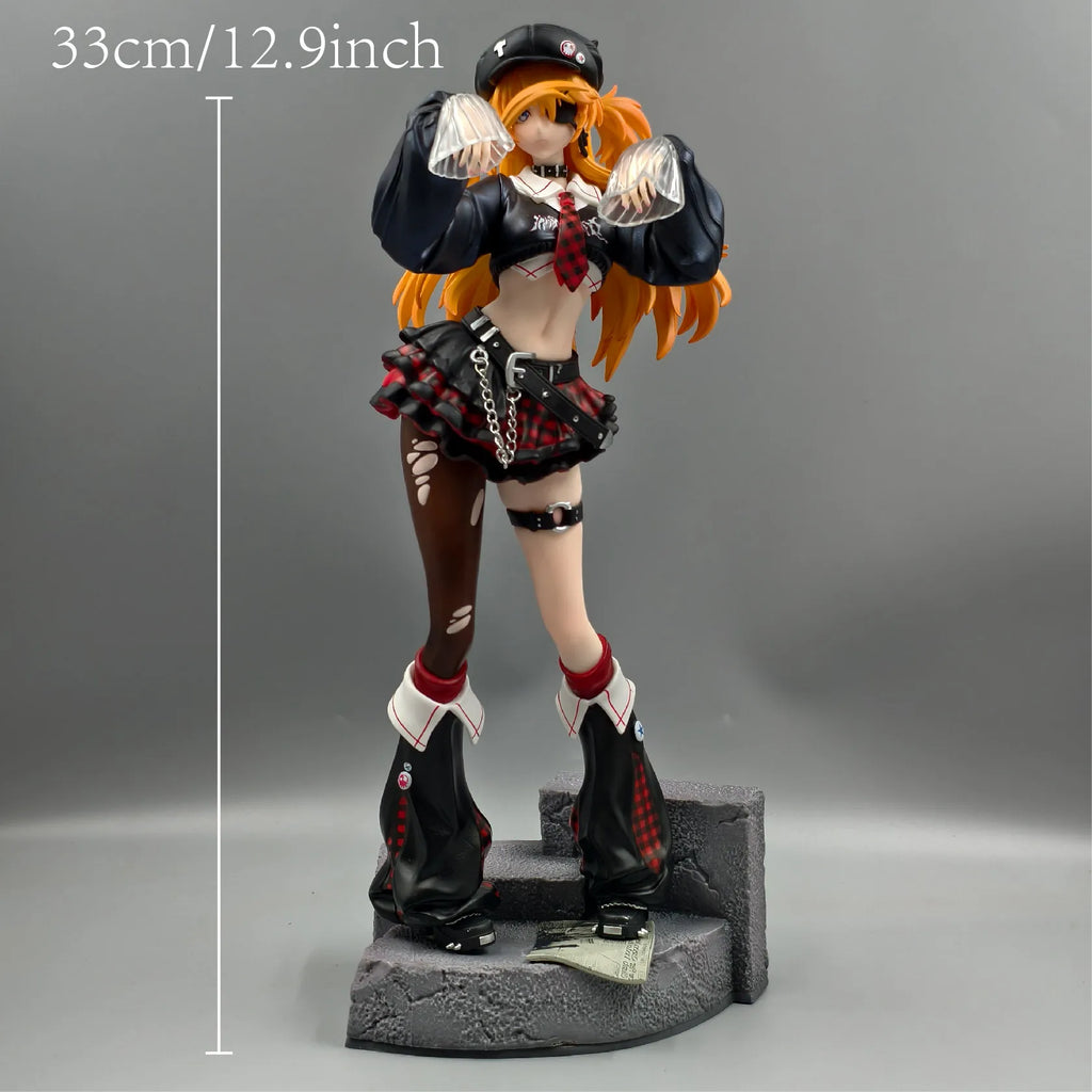 33cm 12.9 inch Anime Ayanami Rei Asuka Action Figures Pvc Statue Desktop Ornamen Collection Statue Model Decoration Room Toys