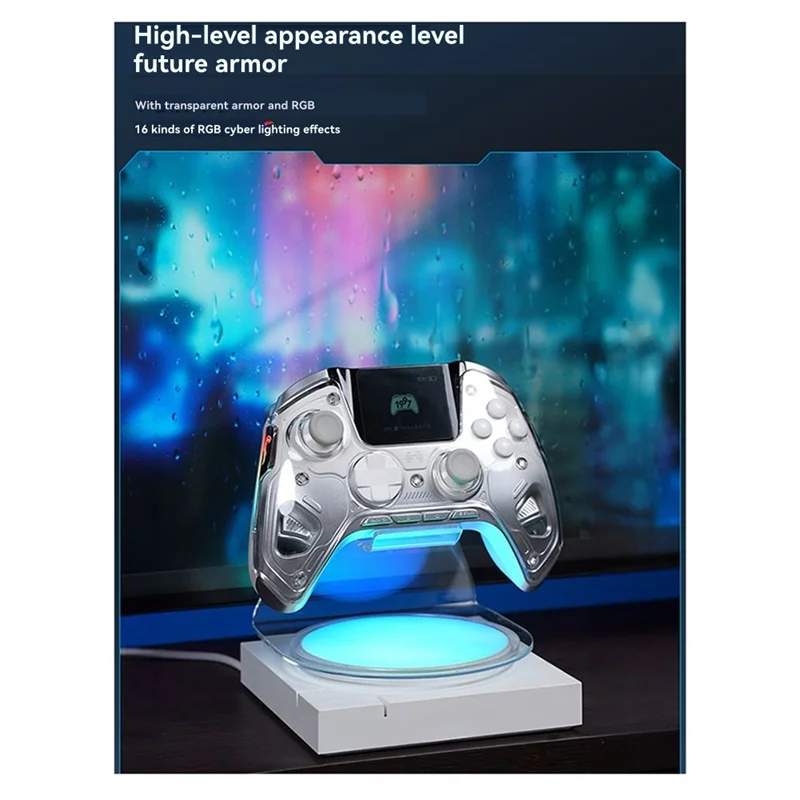 【New User Coupon】V2 Smart Wireless Bluetooth Gamepad Joystick Controller With 2-Inch Screen For /Switch PC/Steam Mobile Game