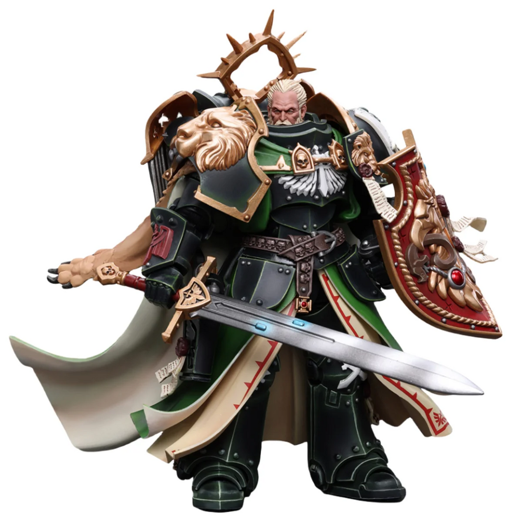 HiPlay JoyToy Warhammer 40k Collectible Figure: Dark Angels Primarch Lion EL Jonson 1:18 Scale Action Figures JT7882 (EL Jonson)