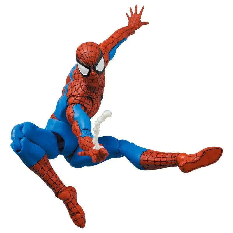 CT Mafex 185 Spiderman Action Figures Toys 6 Inch High Quality Spider Man Movable Statues Model Doll Collectible Ornaments Gifts