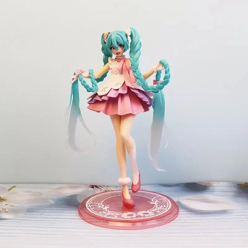 Anime-Figur Virtuelle Sängerin Hatsune Miku Manga-Statue Figuren PVC-Actionfigur 14~25cm