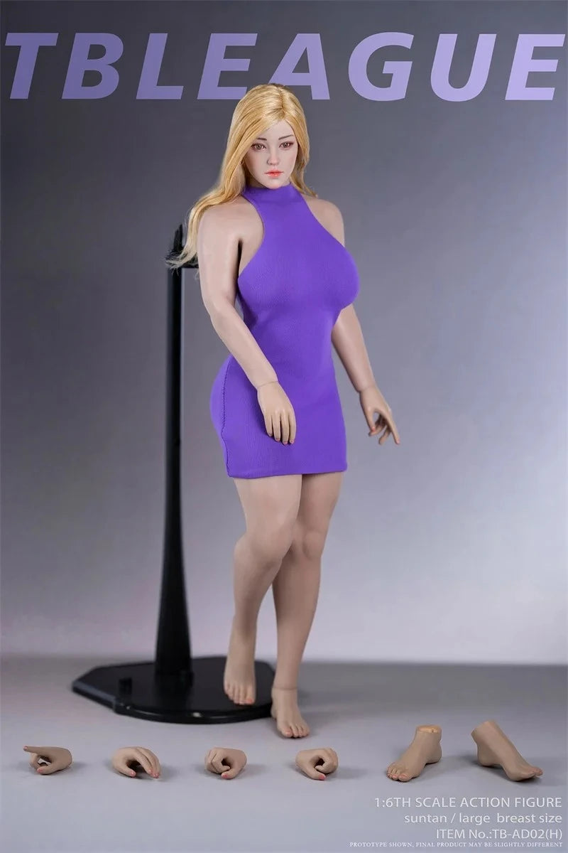 Presale 1/6 Scale TB-AD01/02 Plump Female Hobbies Big Breasts Seamless Super Flexible Body Model for 12'' Action Figure Dolls