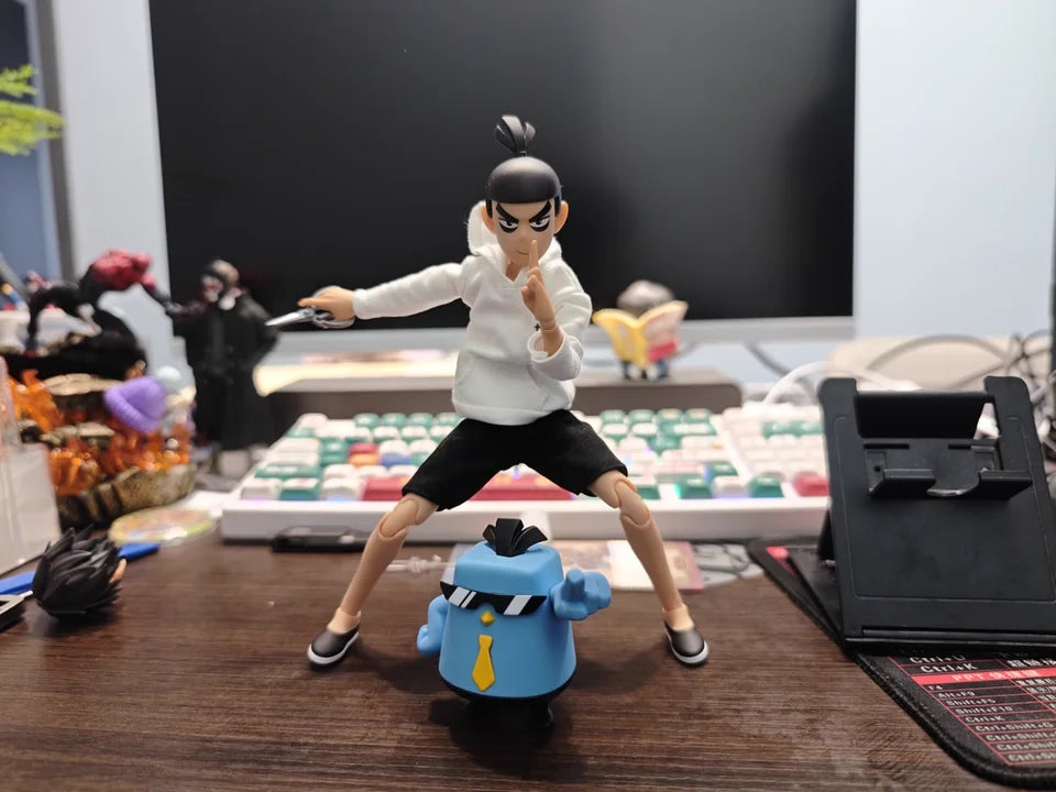 In Stock GONG STUDIO Scissor Seven Cloth Gown Action Figure 1/8 Joint Movable Doll Collect Model Desktop Decorat Desk Toy Gifts