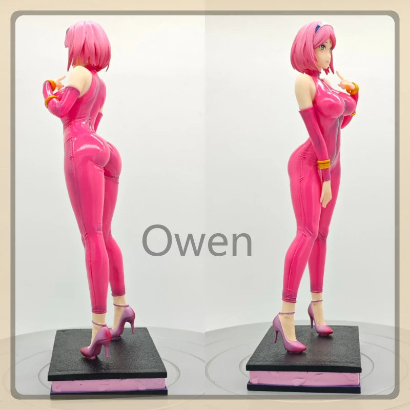 Naruto Shippuden Anime Sexy Hyuga Hinata Figure Latex Catsuit Haruno Sakura Action Figures PVC Statue Collection Model Toys Gift