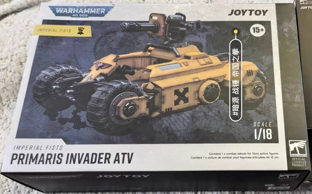【SF】JOYTOY 1/18 Action Figure Lmperial Fists Primaris Invader ATV Model Toys Gifts Collection Ornaments