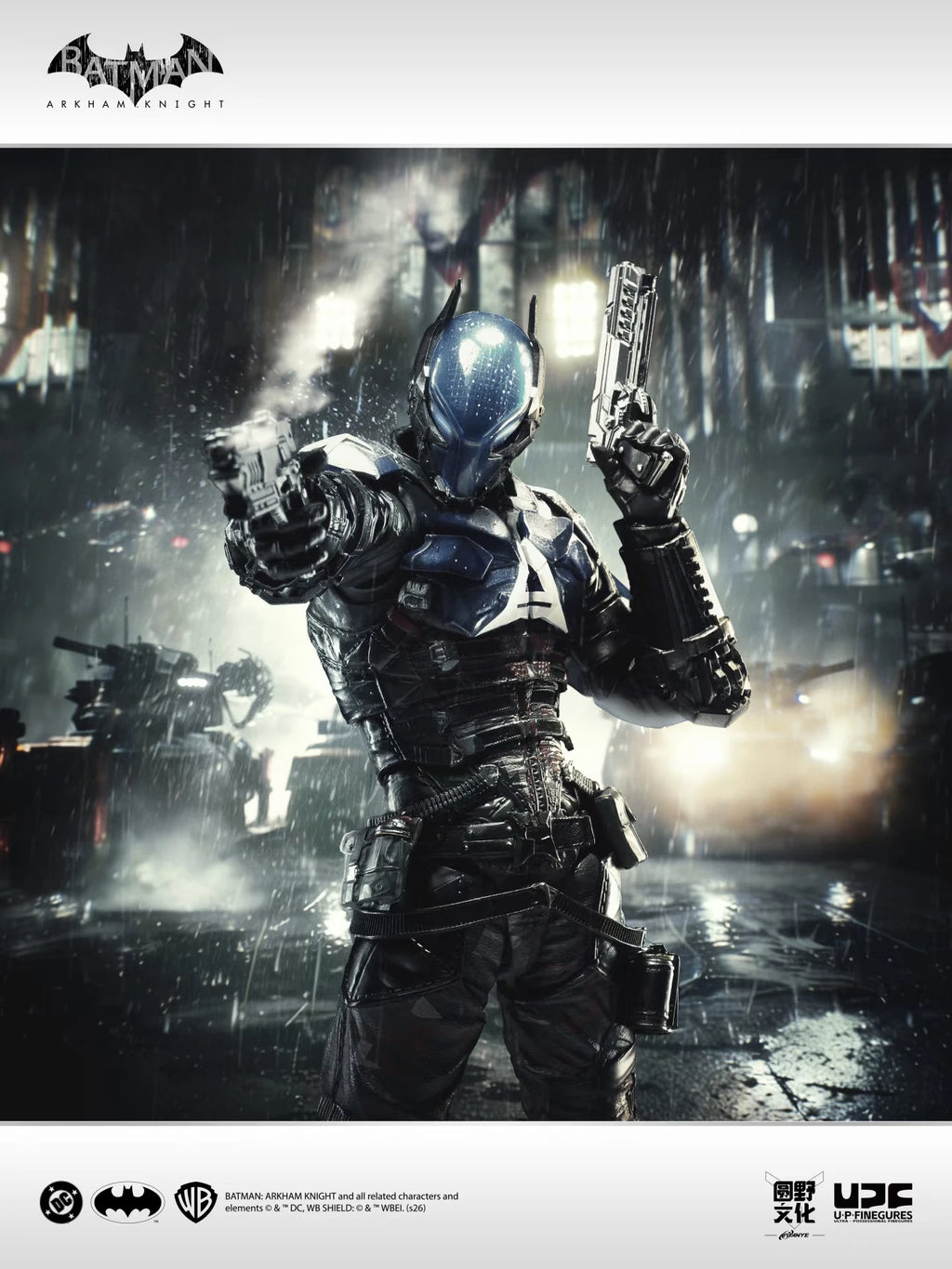 Original LPZZ UPFinegures batman 1/12 Arkham Knight game Action Figure DC Figurine Statue Model Desktop Decoration Toy Gifts