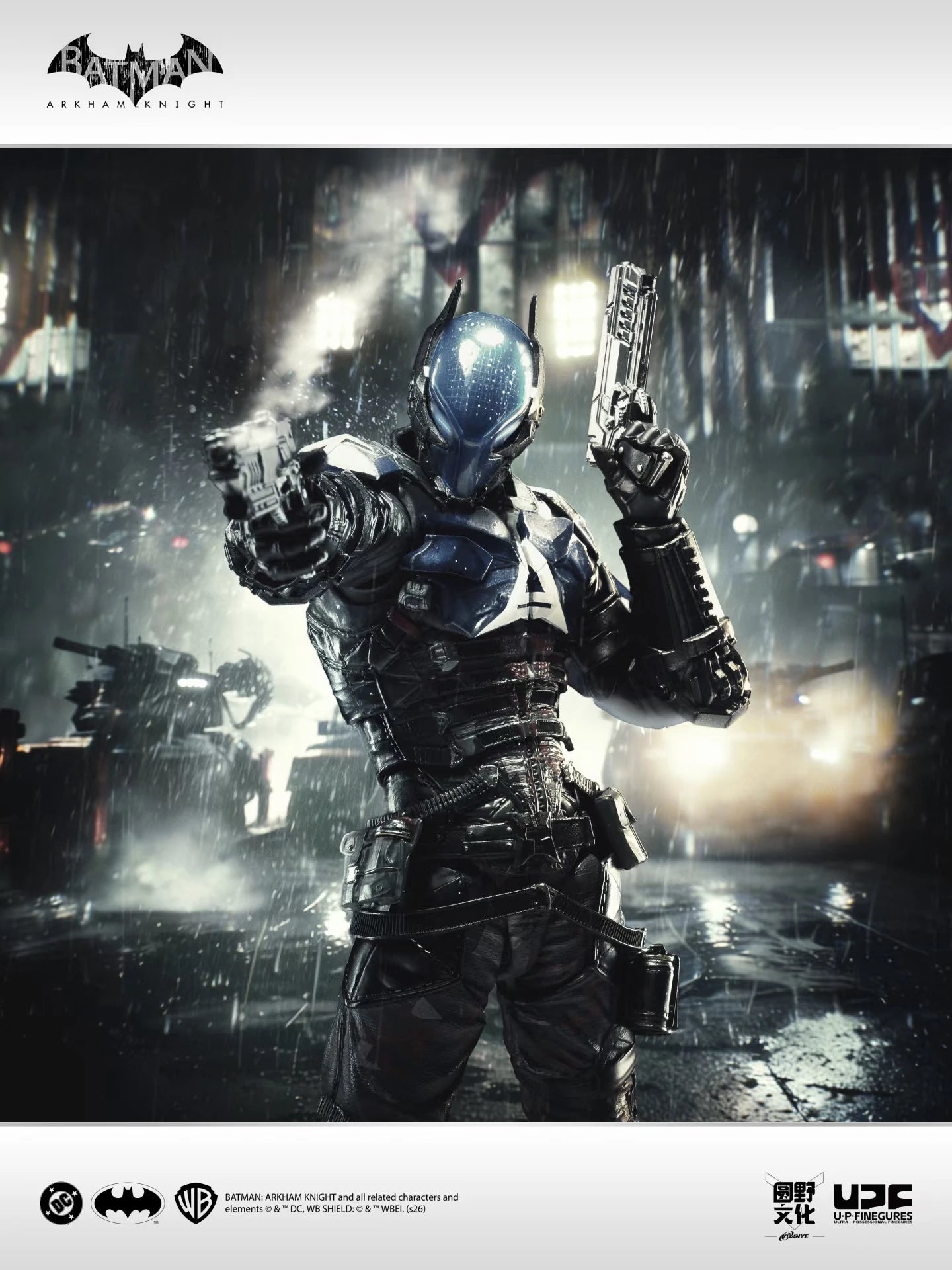 Original LPZZ UPFinegures batman 1/12 Arkham Knight game Action Figure DC Figurine Statue Model Desktop Decoration Toy Gifts