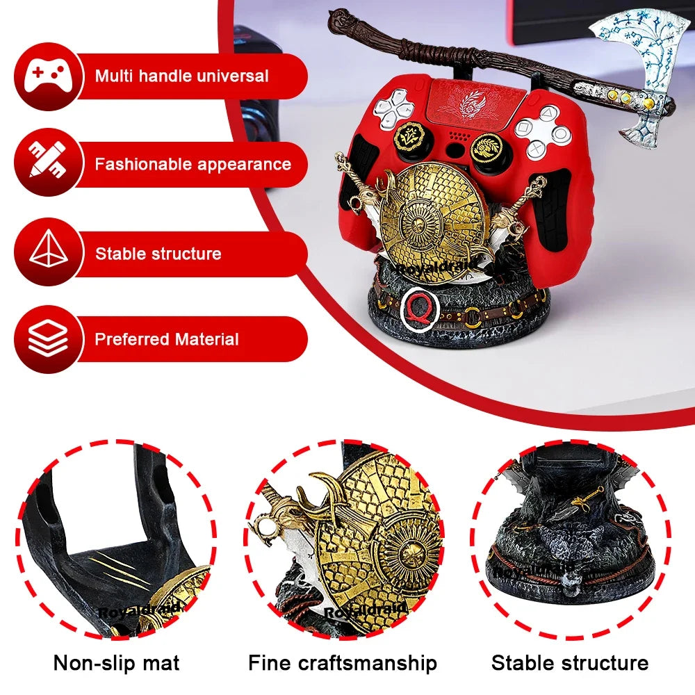 NEW Controller Holder For PS5/XBox/PS4/Switch Gamepad Stand God of War Desktop Decoration Universal Bracket For Mobile Phone