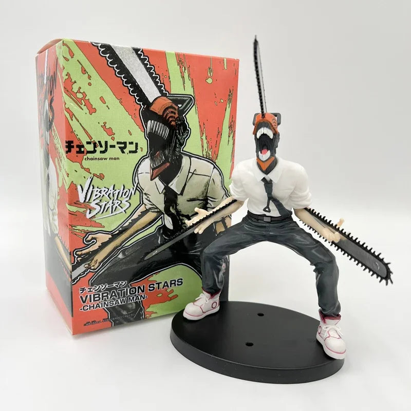 24cm Chainsaw Man Katana Man Anime Figure Samurai Sword Action Figure Denji/Power Figurine Adult Collectible Model Doll Toys