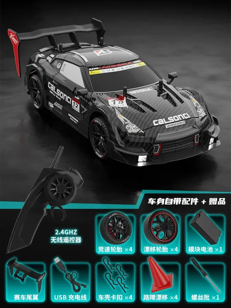 Rhino GTR V2 2.4G 4WD RC състезателна кола за офроуд дрифт за деца - електронна играчка за хоби