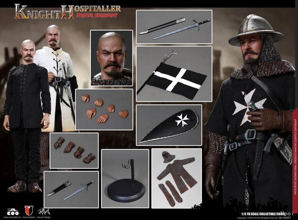 【In Stock】Original COOMODEL 1/6 Scale Empire Series Hospital Knight Sergeant Ornaments Collection Artwork