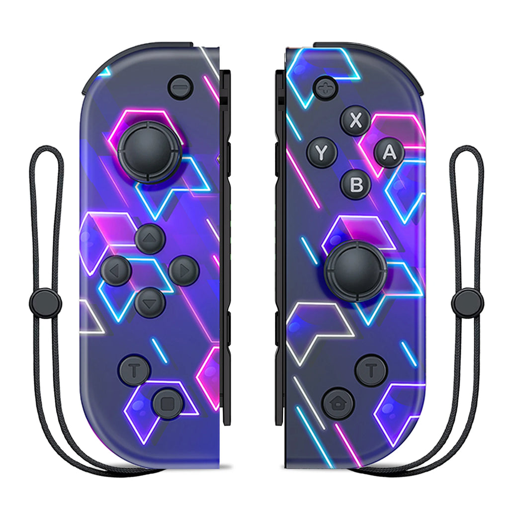 Joypad For Nintendo Switch/OLED/Lite - Vibration Turbo Wake-up FUNC NO Drift , Wireless Controller L/R Handle RGB Light