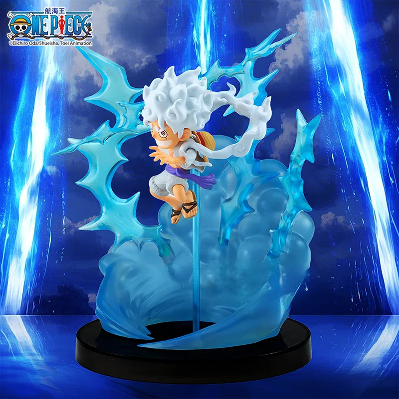 1pc Official One Piece Gear 5 Luffy Figure Statue Anime Collectible Display Model Desktop Car Decor Collection Birthday Gift.