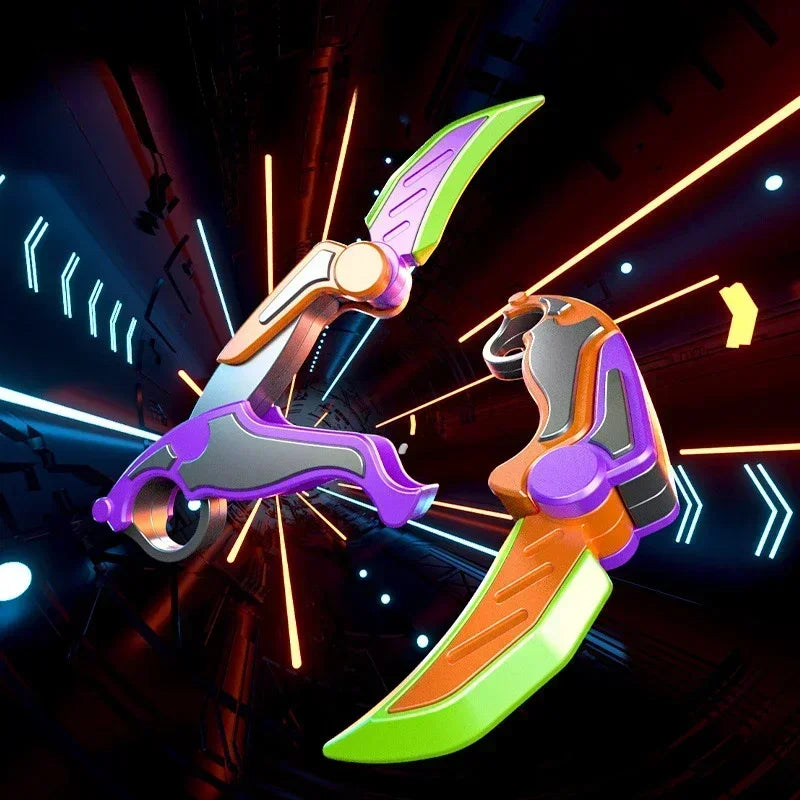 3D-gedrucktes Schwerkraftklauenmesser-Spielzeugschwert Cosplay Sicheres Kunststoff-Schillerndes Modell Dekomprimieren Spielzeug Karambit Coole lustige Geschenke Puppen