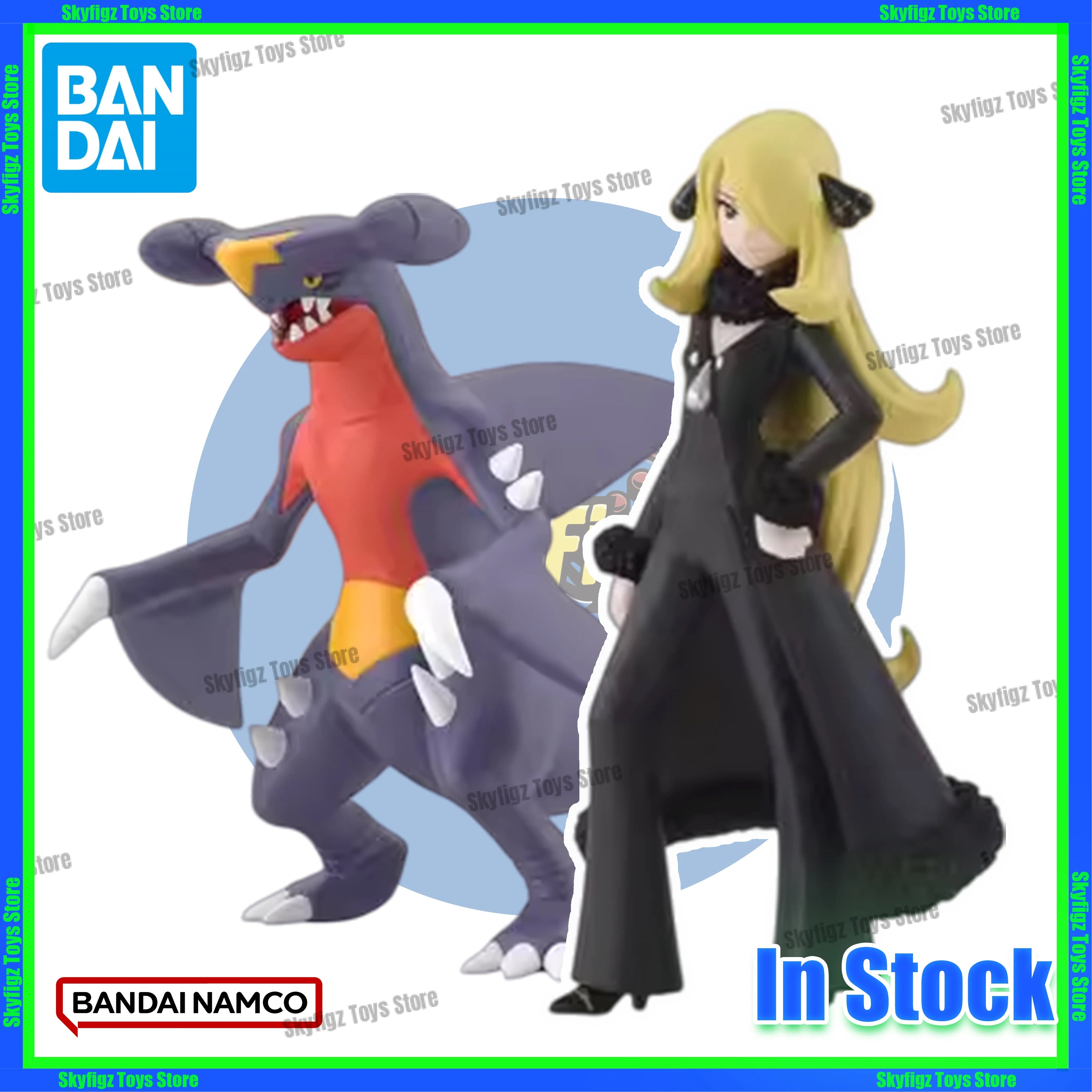 In stock Bandai Food and Toys Pokemon Scale World Bamboo Orchid Biting Land Shark Reprinted Action Figure Collection Gift