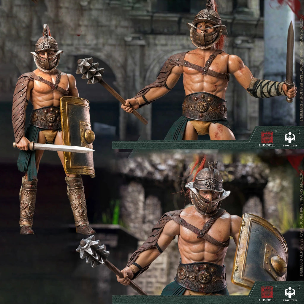 HHMODEL HAOYUTOYS 1/6 Roman Gladiator Imperial Legion Action Figure Model, Hunting Edition Collectible Toy Gift for Adults Fun