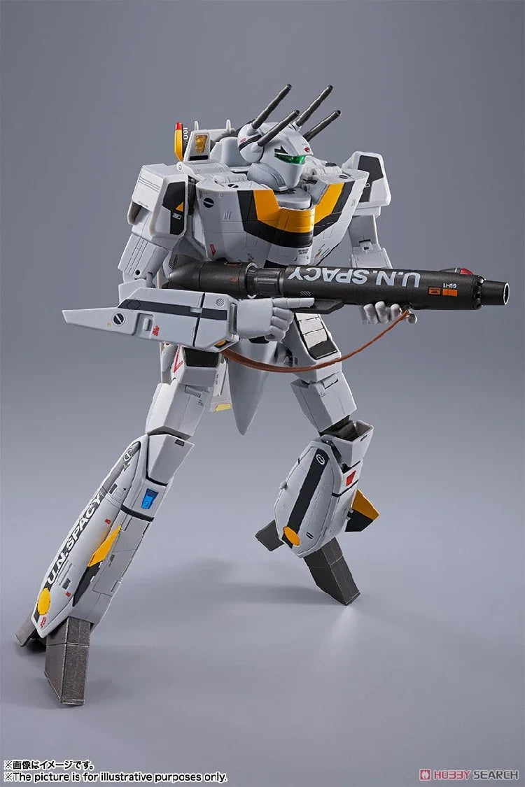 In Stock Bandai DX Superalloy Battlestar Macross VF-1S Roy Fuka Machine Skull Fighter Anime Action Figure Toy Gift Model Hobby
