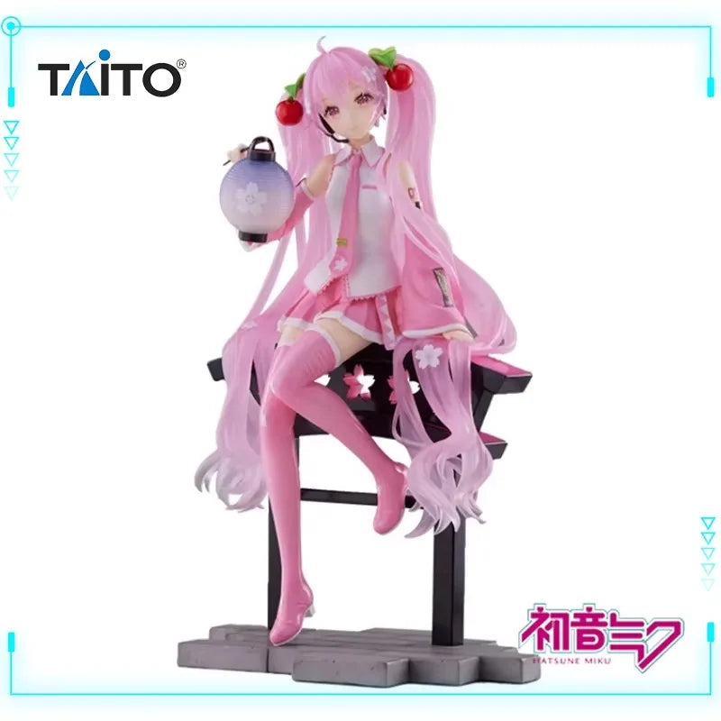 Taito Original Piapro Figuren Hatsune Miku Artist MasterPiece + Sakura Lantern 18cm Sammlerfiguren Geschenk