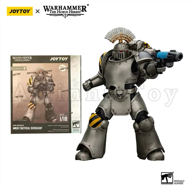 JOYTOY 1/18 Action Figure The Horus Heresy Iron Warriors Iron Circle MKlll Tactical Tyrant Siege MKVI Tactical Anime Model