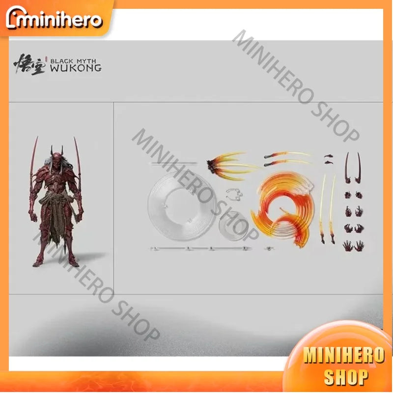 Preorder  INART 1/12 Black Myth Wukong Yaksha King Red Boy Action Figure Poseable Model Collectible Game Toy Gift