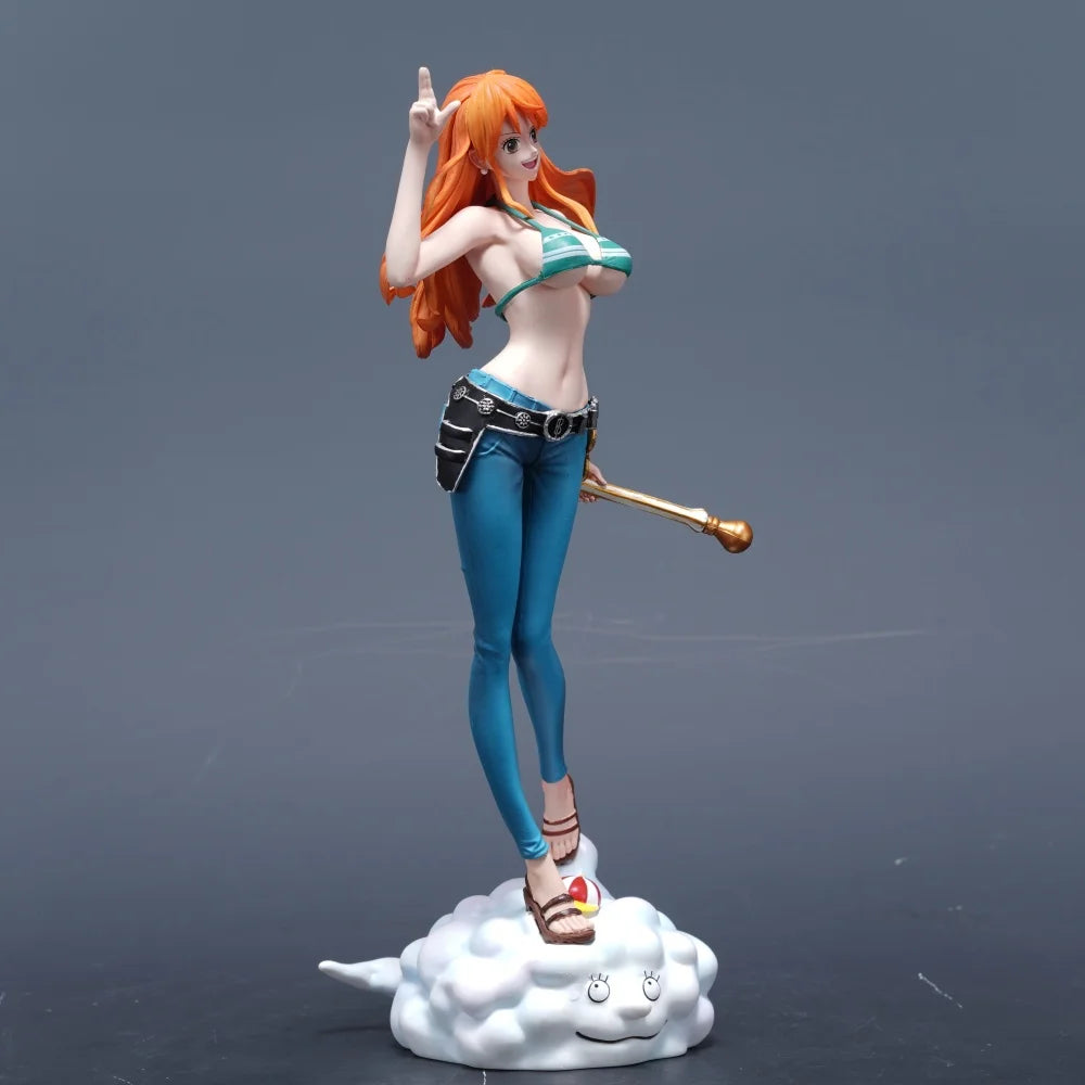 22cm/8.66in Anime ONE PIECE Figure Nami Action Figures Pvc Statue Desktop Ornamen Collection Model Toys Gifts
