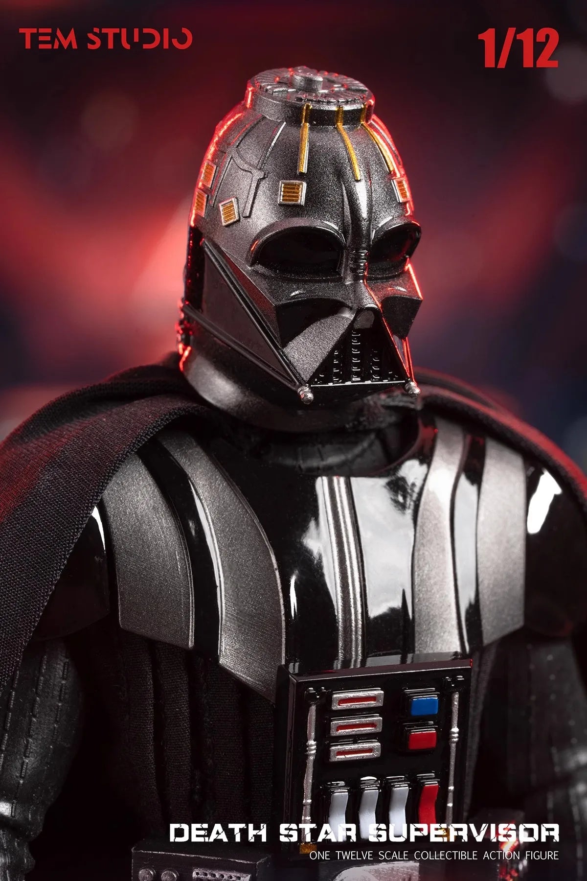 New In Stock Genuine TEM STUDIO TEMS001 1/12 Death Star Supervisor Black Warrior Accessories Action Figure Model Toys